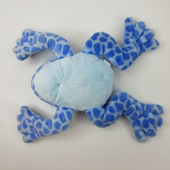 Animal Alley Frog Plush Blue Spotted Toad 12" Toys R Us Stuffed Toy - Picture 7 of 9